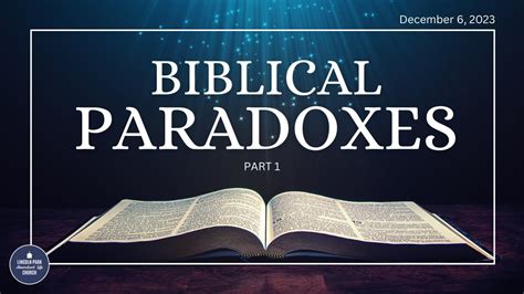 paradoxes in the bible